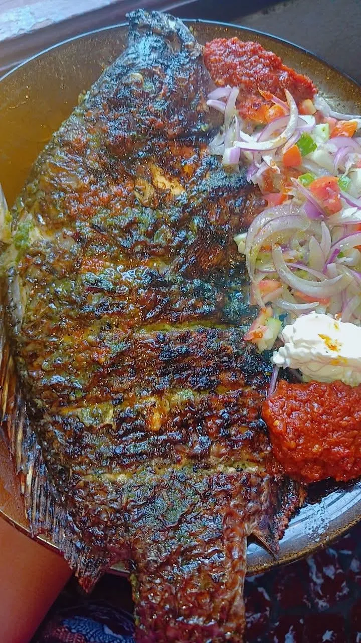Attiéké poisson braisé attieké